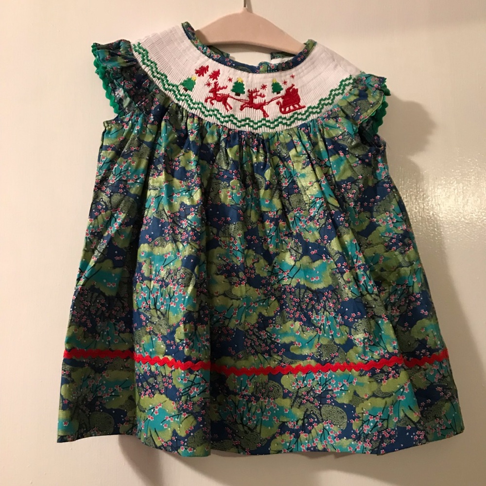 Christmas Smock Dress